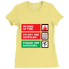 bat safety Ladies Fitted T-Shirt