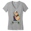 go vegan 5 Women's V-Neck T-Shirt