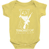 terrorist cat Baby Bodysuit