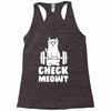 gym cat workout Racerback Tank