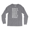 reindeer names Long Sleeve Shirts