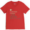 coffee then human resources V-Neck Tee