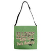 happy when duck hunting Adjustable Strap Totes