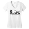 no fat chicks Women's V-Neck T-Shirt