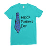 happy father's day Ladies Fitted T-Shirt