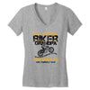 I'm A Nice Biker Grandpa So If I'm An Asshole To You You Need To Ask Y Women's V-Neck T-Shirt