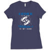 Father is my Name Fishing Is My Game Ladies Fitted T-Shirt