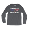stand for the flag kneel for the cross Long Sleeve Shirts