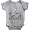 one by one penguins stealing Baby Onesie