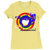 i am not gay, i just like rainbows Ladies Fitted T-Shirt