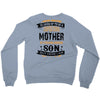 Super Cool Mother Of A Freaking Awesome Son Crewneck Sweatshirt