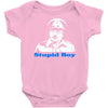 dads army stupid boy Baby Onesie