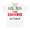 legends are born october All Over Men's T-shirt