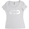 chicken and magnet Women's Triblend Scoop T-shirt