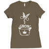 grow marijuana Ladies Fitted T-Shirt