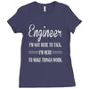 i'm not here to talk Ladies Fitted T-Shirt