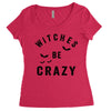 witches be crazy Women's Triblend Scoop T-shirt