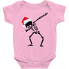 skeleton dabbing christmas Baby Bodysuit