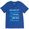 Grandpop Was Created because Grankids Need Real Heroes V-Neck Tee