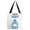 Feed Me and Tell Me I'm Pretty Baby Boy Tote Bags