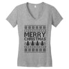 ugly merry christmas Women's V-Neck T-Shirt