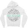 go vegan 3 Zipper Hoodie