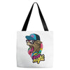 up all night cat Tote Bags