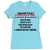 Smartass February Girl Ladies Fitted T-Shirt
