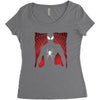 Spiderman Silhouette Women's Triblend Scoop T-shirt