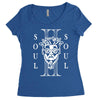 soul II soul white logo Women's Triblend Scoop T-shirt