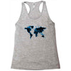 World Map Design Racerback Tank