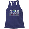 proud autism father Racerback Tank