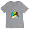 neon lacrosse V-Neck Tee