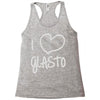i love glasto (2) Racerback Tank