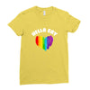 Hella Gay Ladies Fitted T-Shirt