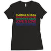 Anti Trump Science is Real Black Lives Matter T shirt Ladies Fitted T-Shirt