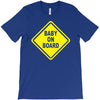 baby on board bumper sticker decal safety cute funny T-Shirt