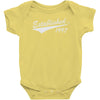21st birthday apron established 1997 Baby Bodysuit