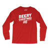 beery christmas hops drinking beer funny Long Sleeve Shirts