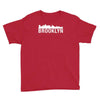 brooklyn city skyline silhouette Youth Tee