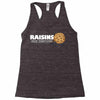 raisins ruin everything Racerback Tank