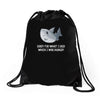 i was hungry Drawstring Bags