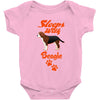 Sleeps With Beagle Baby Onesie