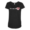 its My Heart Maternity Scoop Neck T-shirt