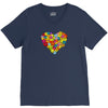 color flower V-Neck Tee