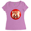 route 66 sign distressed, ideal birthday gift or present Women's Triblend Scoop T-shirt