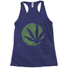 cannabis finger printing Racerback Tank