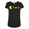 fries foodie Maternity Scoop Neck T-shirt