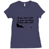 kitten kitty talk to your cat about catnip gifts for dad Ladies Fitted T-Shirt