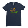 the tree, the raccoon Ladies Fitted T-Shirt